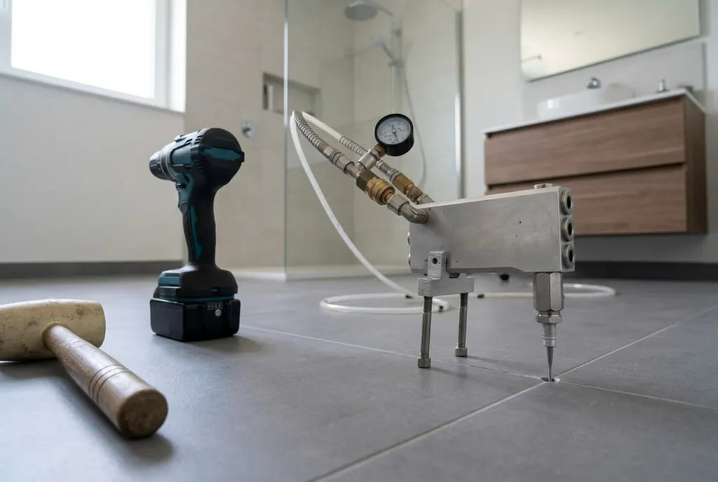 Kitbedrijf Doorwerth – holle tegels injecteren